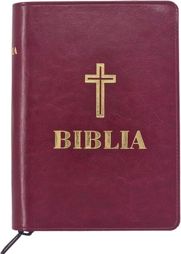 Biblia (grena, cu fermoar)