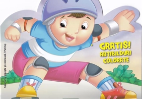 Patinaj. Carte de colorat