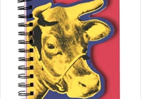 Andy Warhol Cow Layered Journal Diary