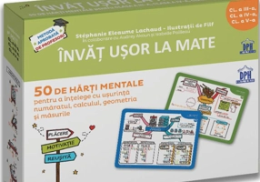 Învăț ușor la mate. 50 de hărți mentale. Volumul II - Clasele a III-a, a IV-a, a V-a