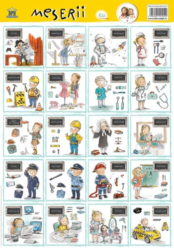 Planșă. Meserii cu Ema și Eric