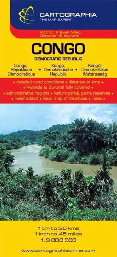 Hartă rutieră Congo