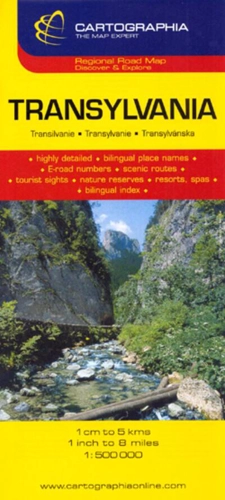 Hartă rutieră Transilvania