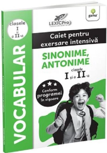 Vocabular - Sinonime, Antonime. Caiet pentru exersare intensivă. Clasele I și a II-a
