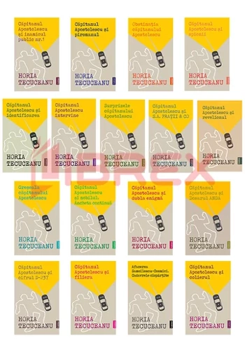 Pachet Horia Tecuceanu. Set 17 carti Capitanul Apostolescu