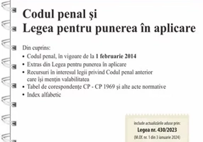 Codul penal si legea pentru punerea in aplicare Act. 25 Ianuarie 2024 Ed. Spiralata