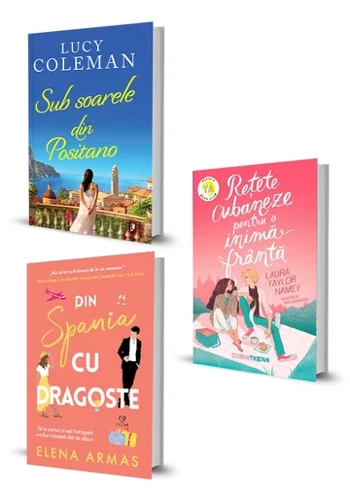 Pachet Sub soarele din Positano + Din Spania cu dragoste + Retete cubaneze pentru o inima franta. Set 3 carti