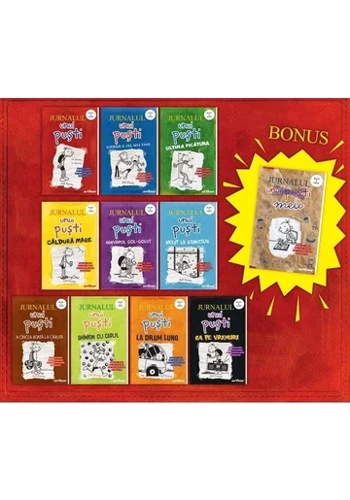 Pachet Jurnalul unui Pusti (volumele 1- 10) + Jurnalul meu