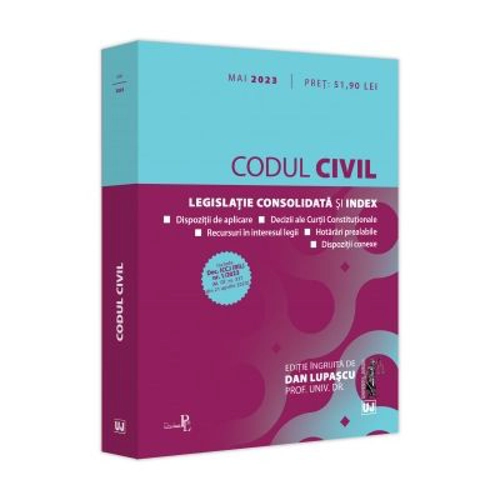 Codul civil Mai 2023. Editie tiparita pe hartie alba
