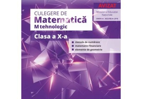 Culegere de Matematica M tehnologic pentru clasa a 10-a