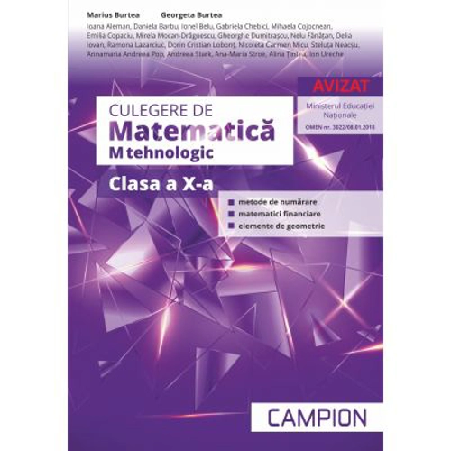 Culegere de Matematica M tehnologic pentru clasa a 10-a
