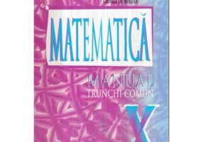 Manual pentru clasa a 10-a. Matematica Trunchi comun - Marius Burtea