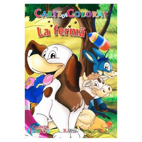 La ferma. Carte de colorat