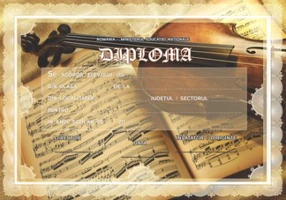 Diploma scolara MUZICA (DLFD020 )