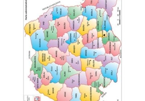 Harta Geografia Romaniei pentru clasa a 4-a