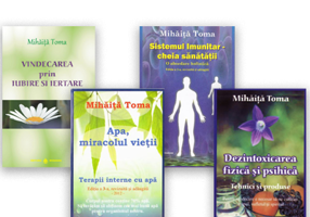 Pachet carti Mihaita Toma ( 4 volume ) Apa miracolul vietii Dezintoxicarea fizica si psihica Sistemul imunitar