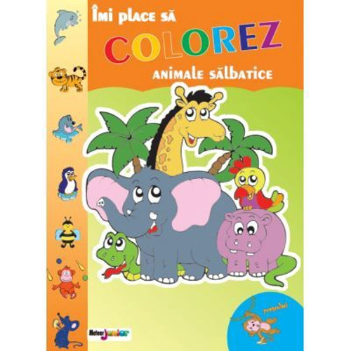 Imi place sa colorez. Animale salbatice
