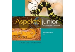 Aspekte junior C1, Medienpaket (4 Audio-CDs + Video-DVD). Mittelstufe Deutsch - Ute Koithan