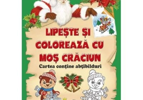 Lipeste si Coloreaza cu Mos Craciun