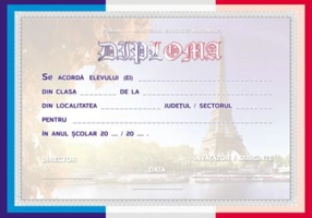 Diploma scolara FRANCEZA (DLFD022)