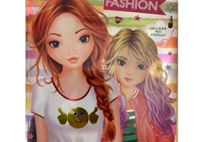 Top girls fashion. Carte de colorat cu abtibilduri