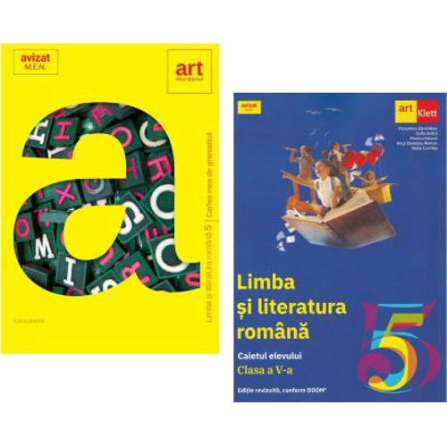 Pachet Cartea mea de Gramatica si Caiet de romana pentru clasa a 5-a - Florentina Samihaian, Sofia Dobra