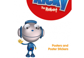 Ricky The Robot Poster and Sticker Pack - Naomi Simmons