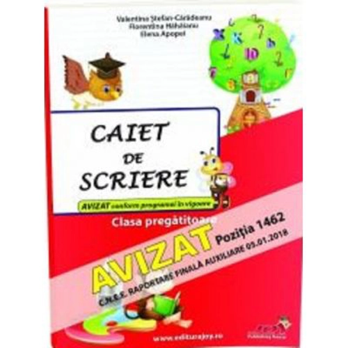 Caiet de scriere, clasa pregatitoare - Elena Apopei