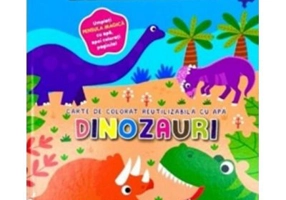 Dinozauri. Carte de colorat reutilizabila cu apa