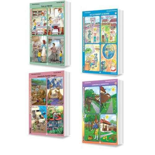 Set de 4 caiete, pentru clasa pregatitoare, semestrul 2 - Daniela Stoicescu