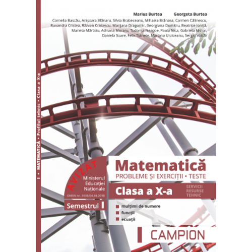Matematica. Probleme si exercitii. Teste. Clasa a 10-a. Semestrul 1. Servicii, resurse, tehnic