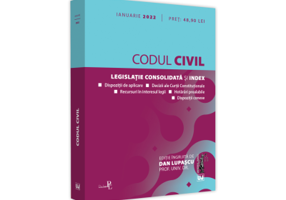 Codul civil. IANUARIE 2022. Editie tiparita pe hartie alba