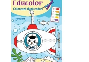 Coloreaza dupa coduri. Transport - Cecile Marbehant