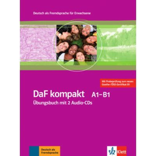 DaF kompakt A1-B1. Deutsch als Fremdsprache für Erwachsene. Übungsbuch mit 2 Audio-CDs