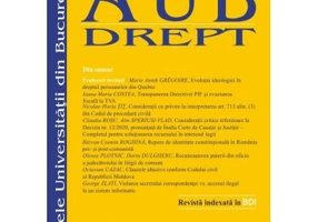Analele Universitatii din Bucuresti, Seria Drept, 2020