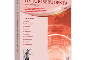 Revista romana de jurisprudenta nr. 6/2020 - Evelina Oprina