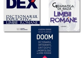 Pachet complet gramatica: Dictionarul explicativ, Dictionarul Ortografic, Ortoepic, Morfologic si Gramatica de baza