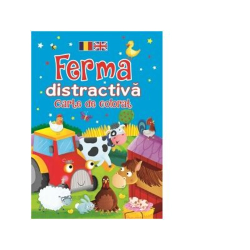Ferma distractiva. Carte de colorat (romano-engleza)