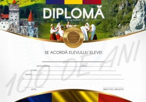 Diploma Centenar de excelenta pentru invatamantul gimnazial