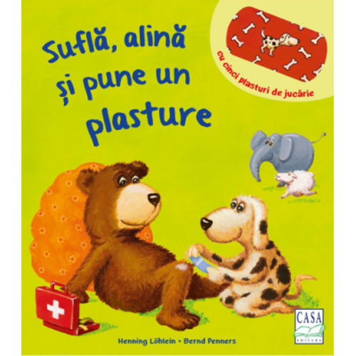 Sufla, alina si pune un plasture - cu 5 plasturi de jucarie