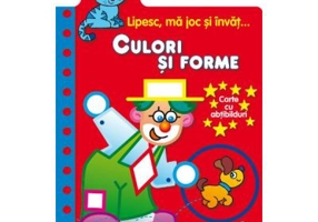 Lipesc, ma joc si invat. Culori si forme. Carte cu abtibilduri