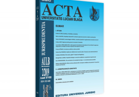 Acta Universitatis Lucian Blaga nr. 2/2019