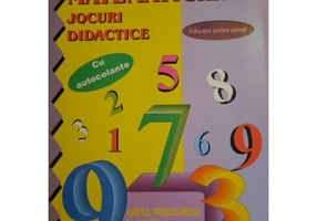 Jocuri didactice matematice, Caietul prescolarului cu autocolante