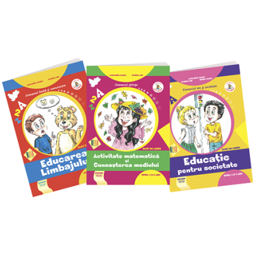 Set 3 auxiliare Gradinita nivel 3-4 ani