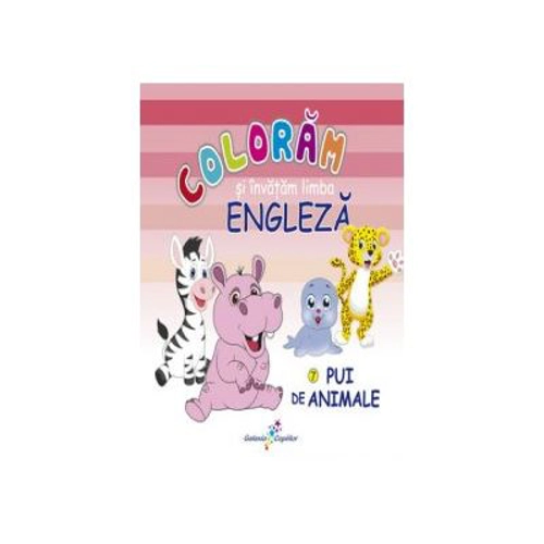 Coloram si invatam limba engleza 7 Pui de animale