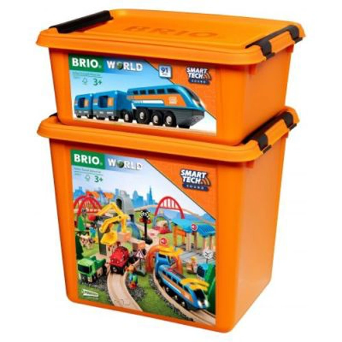 Set Deluxe trenulet inteligent, cu lumini si sunete electronice BRIO