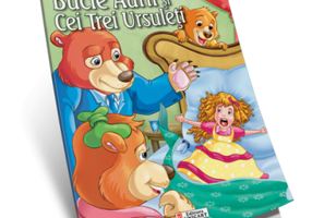 Bucle Aurii si cei trei ursuleti. Carte de colorat A4 cu ilustratii