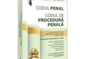 Codul penal si Codul de procedura penala, ianuarie 2024. Editie tiparita pe hartie alba
