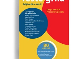 Teste grila. Editia a 9-a. Vol. 2. Drept penal • Procedura penala - Mihail Udroiu