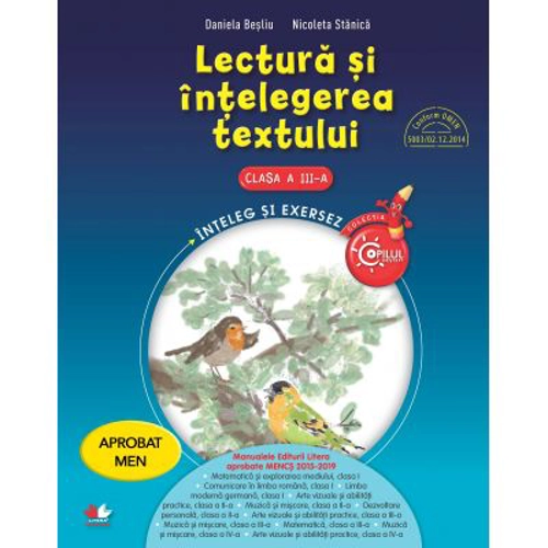 Lectura si intelegerea textului. Clasa a III-a